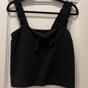 Black Madewell top with bow